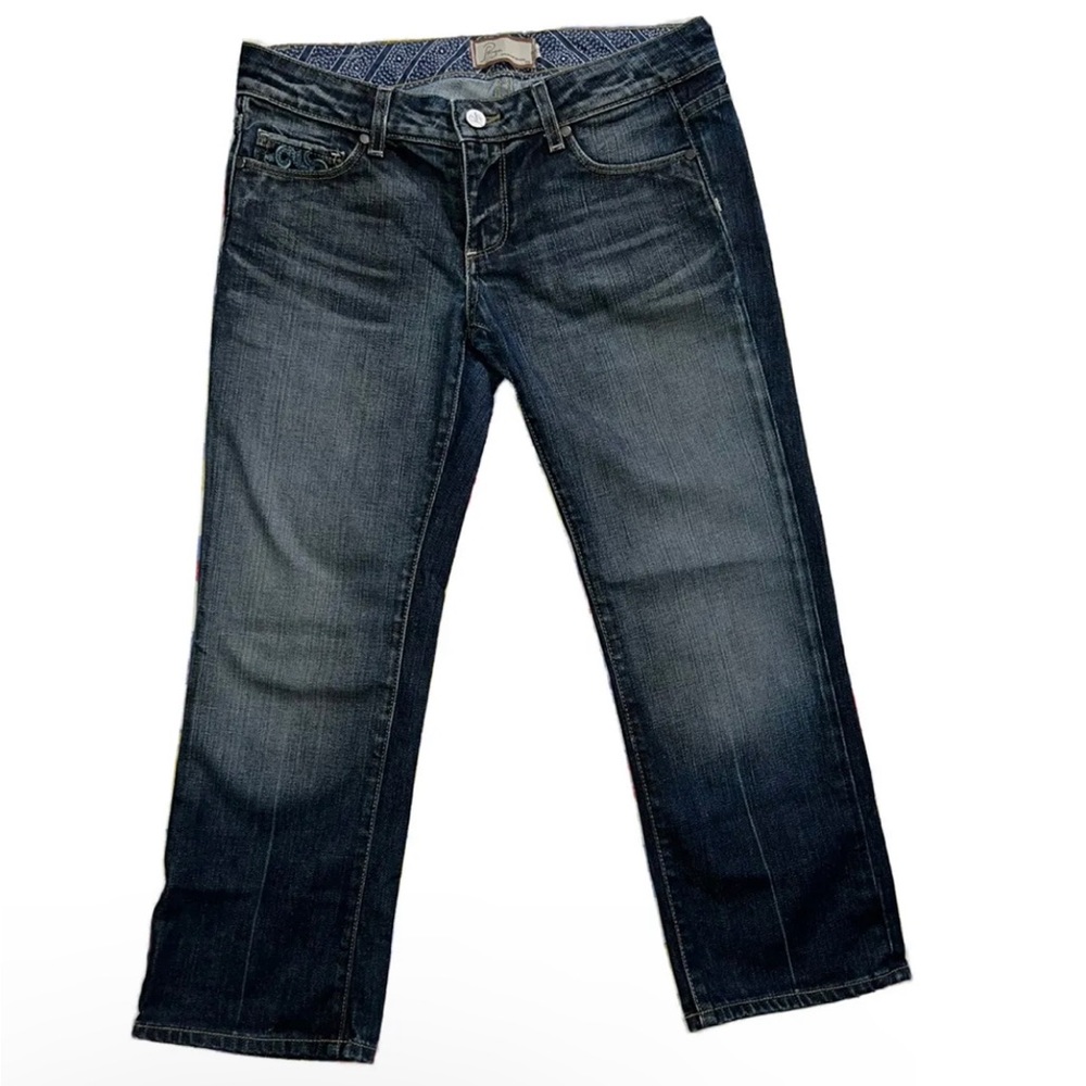 Paige Size 27 Laurel Canyon Low Rise Dark Wash Slim Denim Jeans